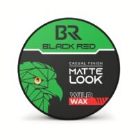 black red matte look wild wax – casual finish hair wax, 150ml