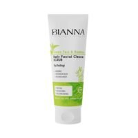 Home bianna green tea & bamboo daily facial cleaner scrub, 200 ml